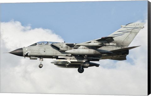 Framed Italian Air Force Panavia Tornado ECR  in flight Print