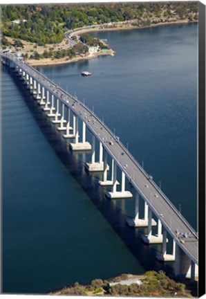 Framed Tasman Bridge, River Derwent, Tasmania, Australia Print