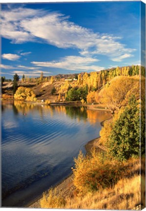 Framed Lake Dunstan, Central Otago, New Zealand Print