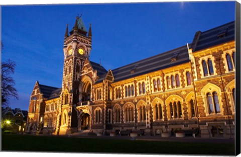 Framed Historic Registry Building, University of Otago, South Island, New Zealand (horizontal) Print