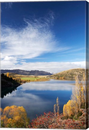 Framed Lake Wanaka, Otago, South Island, New Zealand Print