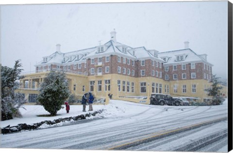 Framed Grand Chateau and Snow, Mt Ruapehu, North Island, New Zealand Print