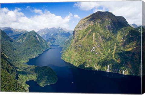 Framed Hall Arm, Doubtful Sound, Fjordland National Park, South Island, New Zealand Print