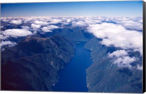 Framed New Zealand, Nancy Sound, Fiordland Print