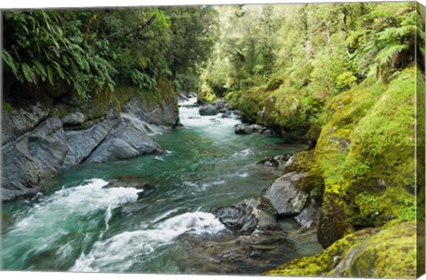 Framed New Zealand, South Island, Crocked River Print