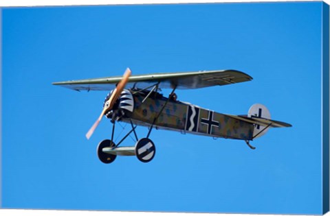 Framed German WWI Fokker D-8 fighter plane, War plane Print