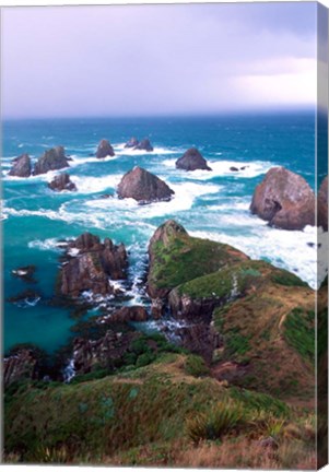 Framed New Zealand, South Island, Nugget Point Print