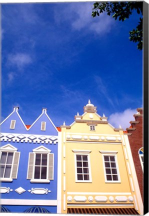 Framed Dutch Architecture, Oranjestad, Aruba Print