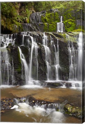 Framed Purakaunui Falls, Catlins, South Island, New Zealand Print