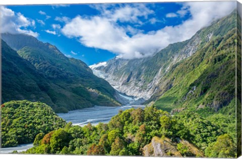 Framed New Zealand, South Island, Westland NP, Frans Joseph Glacier Print