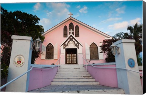 Framed Bahamas, Eleuthera, St Johns Anglican Church Print