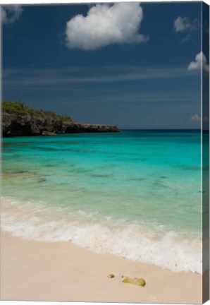 Framed Beach, Boca Slagbaai Slagbaai NP, Netherlands Antilles Print