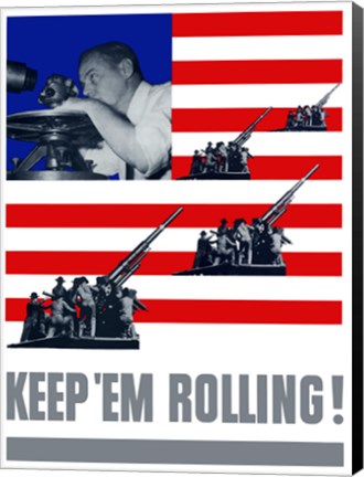 Framed Keep &#39;Em Rolling! Print