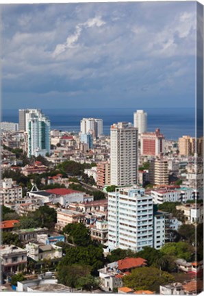 Framed Cuba, Havana, Vedado, View of the Vedado area Print