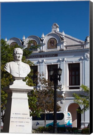 Framed Cuba, Cienfuegos, Parque Jose Marti, Monument Print