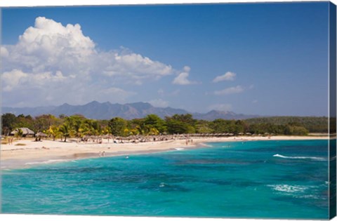 Framed Cuba, Cienfuegos, Rancho Luna beach Print