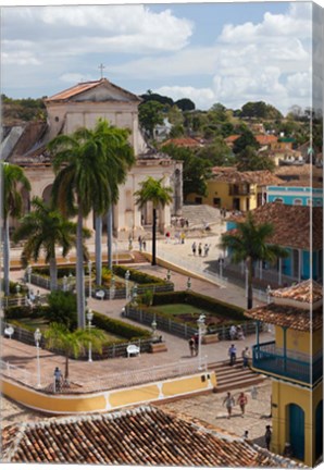 Framed Cuba, Sancti Spiritus, Trinidad, Plaza Mayor Print