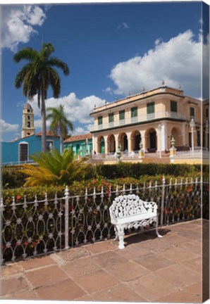 Framed Plaza Mayor, Cuba Print