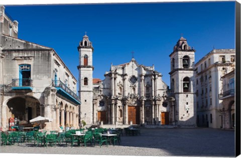 Framed Cuba, Cathedral, Catedral de San Cristobal Print