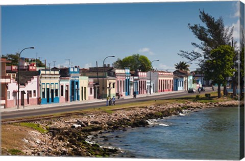 Framed Cuba, Matanzas, Waterfront, Bahia de Matanzas Bay (horizontal) Print