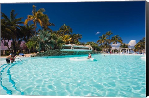 Framed Cuba, Varadero Beach, Hotel Melia Varadero Print