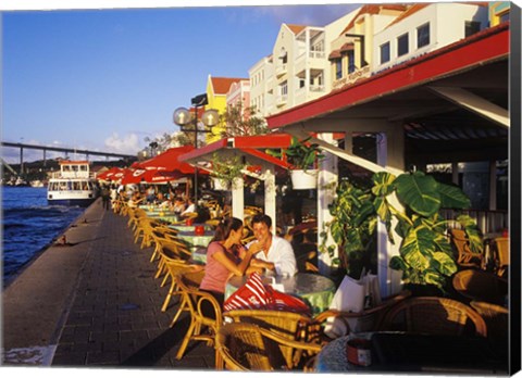 Framed Willemstad Waterfront, Curacao, Caribbean Print