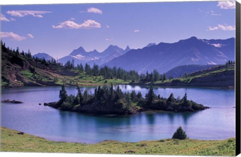 Framed Sunshine Region, Island lake, Banff National Park, Alberta, Canada Print