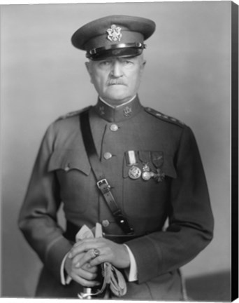 Framed General John J Pershing (WWI) Print