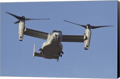 Framed MV-22B Osprey Prepares for Landing Print