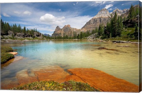 Framed British Columbia, Yoho NP, Opabin Terrace Pools Print