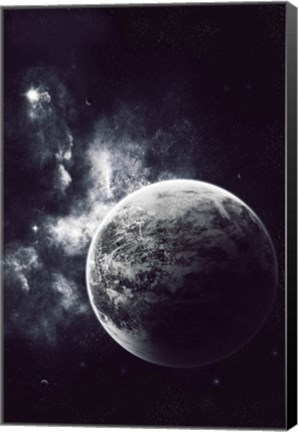 Framed Artist&#39;s Concept of a Windy Planet with a Thick Atmosphere Print