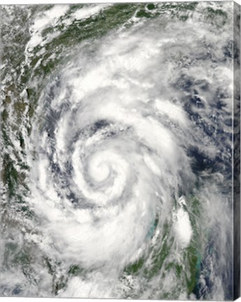 Framed Tropical Storm Alex over the Gulf of Mexico Print