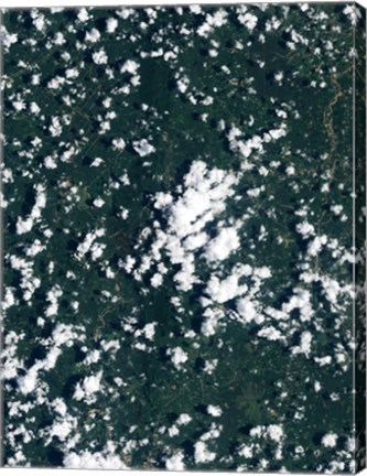 Framed Satellite view of the Thailand Print