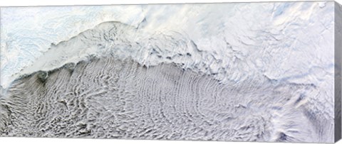 Framed Cloud Streets over the Bering Sea Print