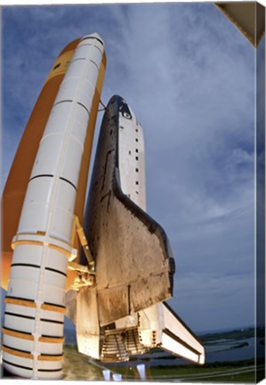 Framed Underside View of Space Shuttle Taking Off Print