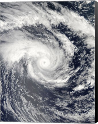 Framed Tropical Cyclone Edzani in the South Indian Ocean Print