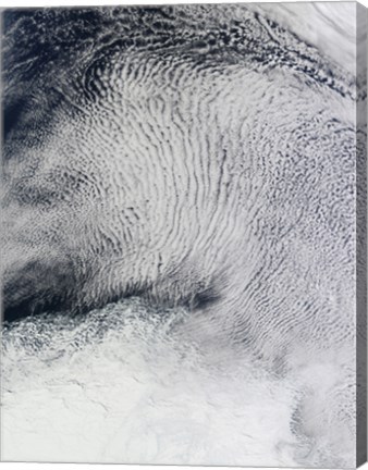 Framed Cloud Patterns and Sea Ice in the Southern Ocean Print