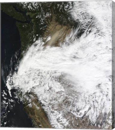 Framed Dust Storm in Eastern Washington, USA Print