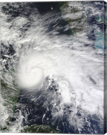 Framed Tropical Storm Ida in the Caribbean Sea Print