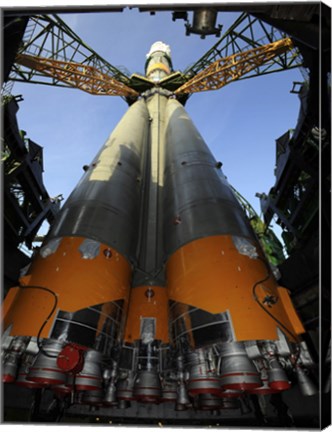 Framed Soyuz TMA-13 Spacecraft Arrives at the Launch Pad Print