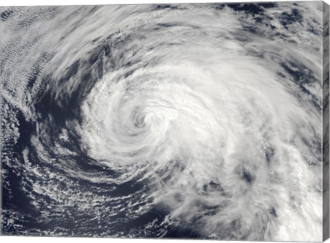 Framed Tropical Storm Ele in the Central Pacific Print