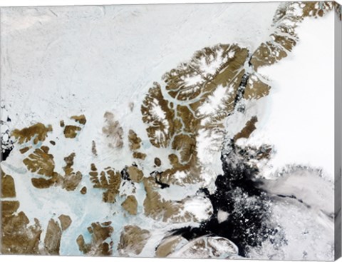 Framed Queen Elizabeth Islands in the Canadian Arctic Archipelago Print