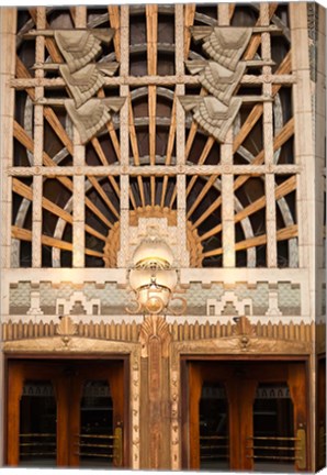 Framed Detail of the Marine Building, Vancouver, British Columbia, Canada Print