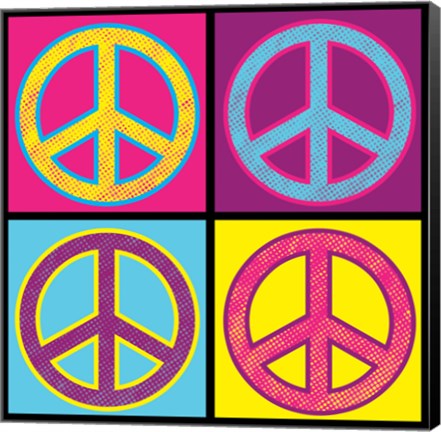 Framed Peace - Colorful Print