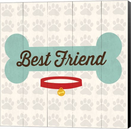 Framed Best Friend - Bone Print