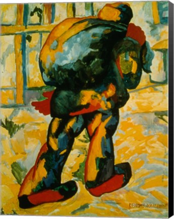 Framed Man with a Sack, 1911 Print