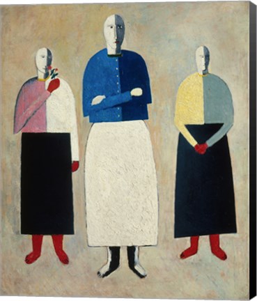 Framed Three Women, c. 1923 Print