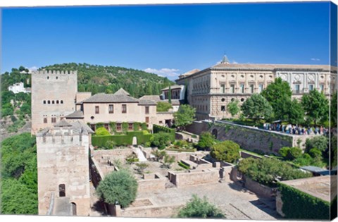 Framed Alhambra, Granada, Andalucia, Spain Print