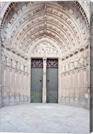 Framed Toledo Cathedral Door, Toledo, Spain Print