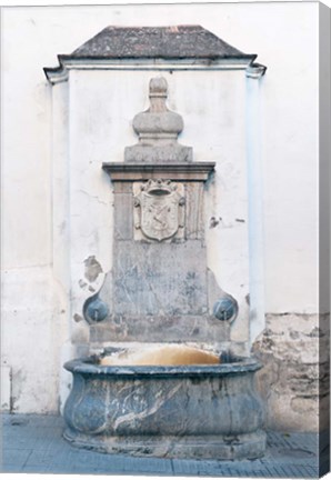 Framed Public Well, Cordoba, Andalucia, Spain Print